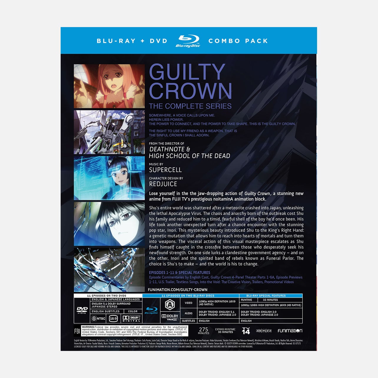 Guilty Crown - The Complete Series - Blu-ray + DVD image count 1