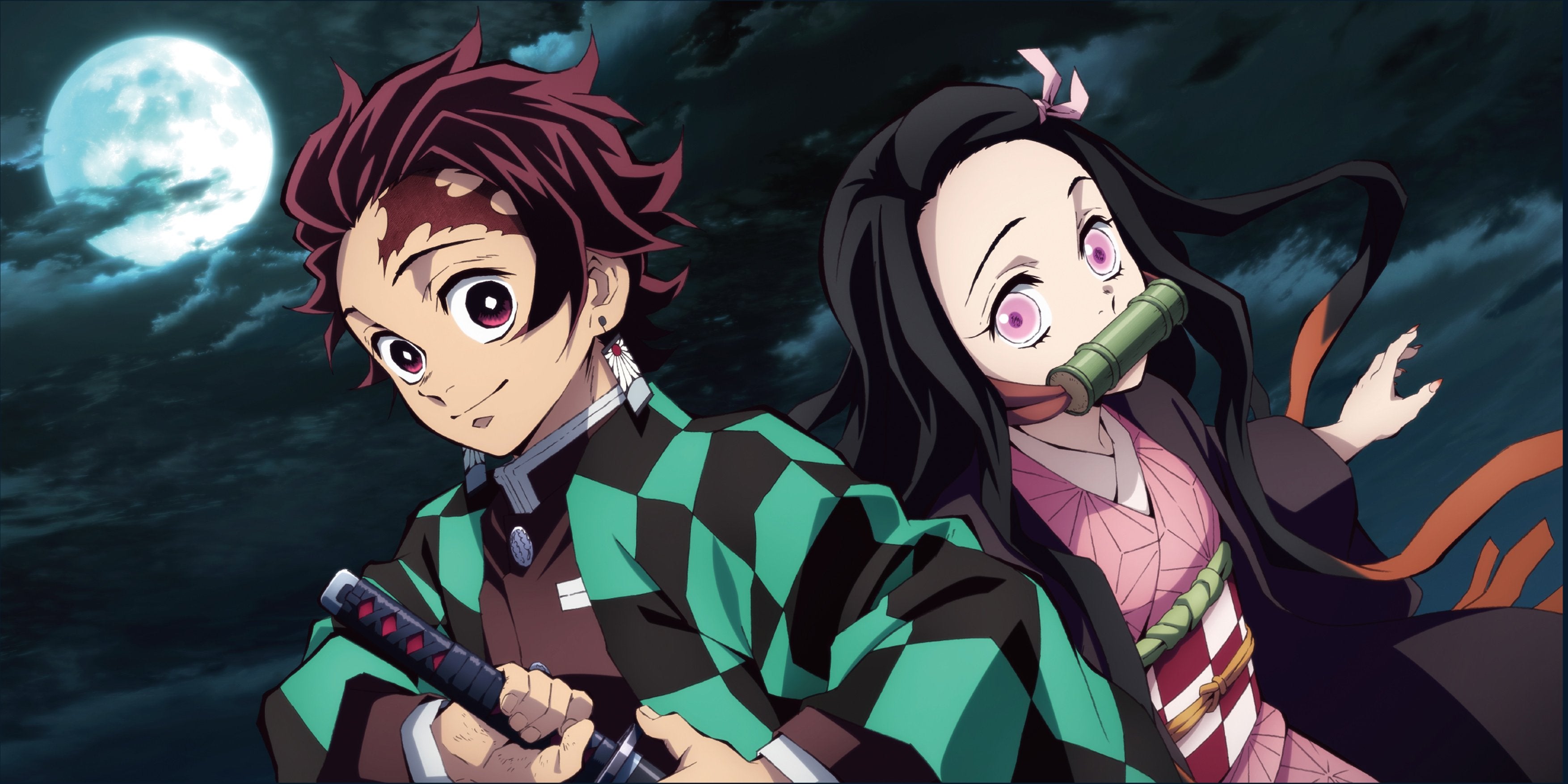 Demon Slayer: Kimetsu no Yaiba - Tanjiro & Nezuko Smiling Towel ...