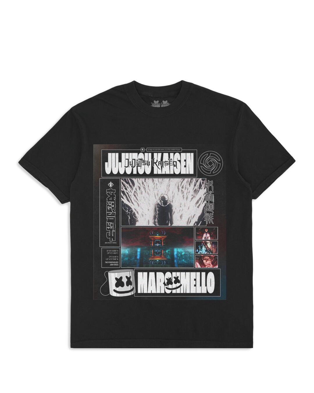 Marshmello x JUJUTSU KAISEN - Poster T-Shirt | Crunchyroll Store