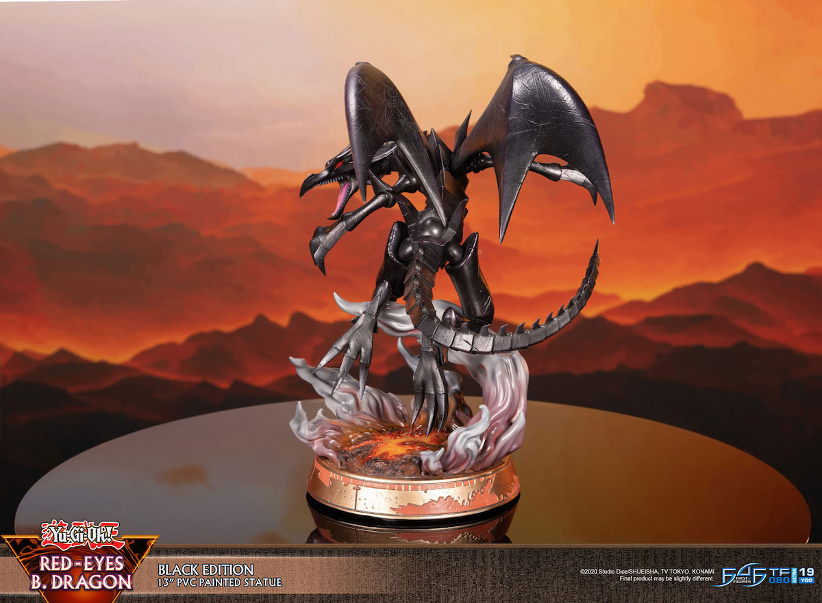 Red Eyes B. Dragon (Black Edition) Statue by First 4 Figures