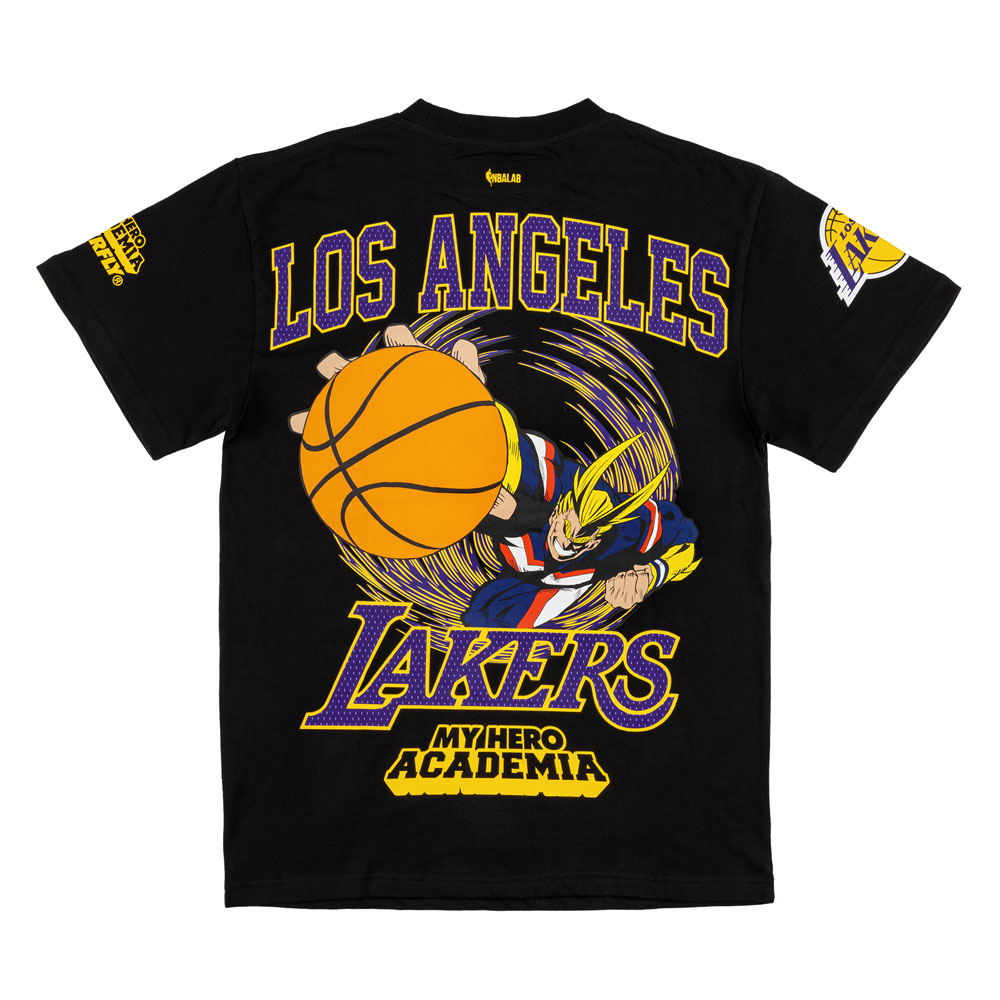 My Hero Academia – My Hero Academia x NBA Los Angeles Lakers x Hyperfly All Might SS T-shirt image count 1