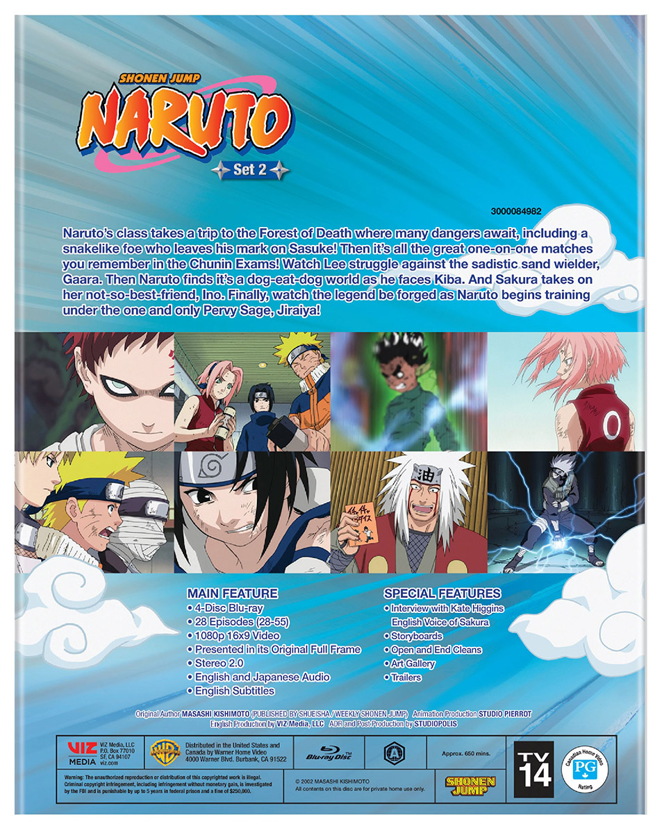  Naruto: Set 2 (BD) : Various, Various: Movies & TV