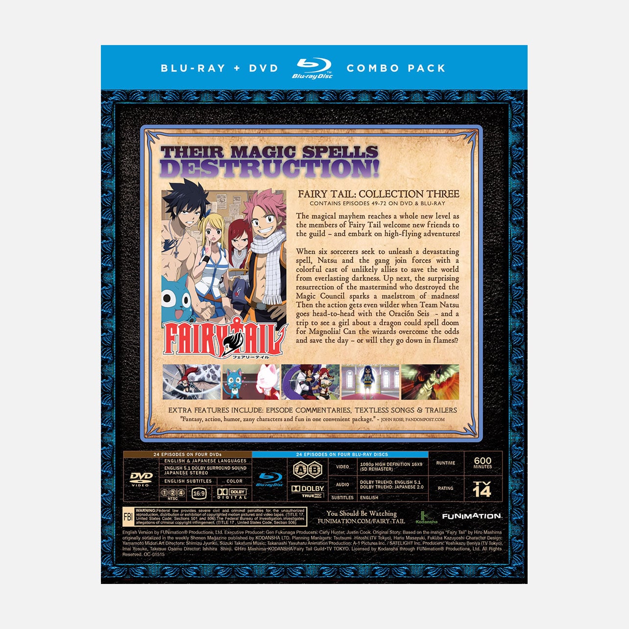 Fairy Tail Collection Blu-ray DVD Crunchyroll store