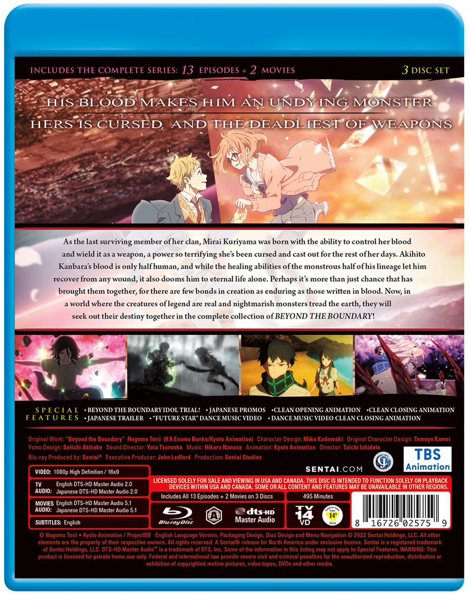 Beyond the Boundary TV Series + Movie Collection Steelbook Blu-ray - Broke  Otaku: Anime & Manga Deals for Otaku