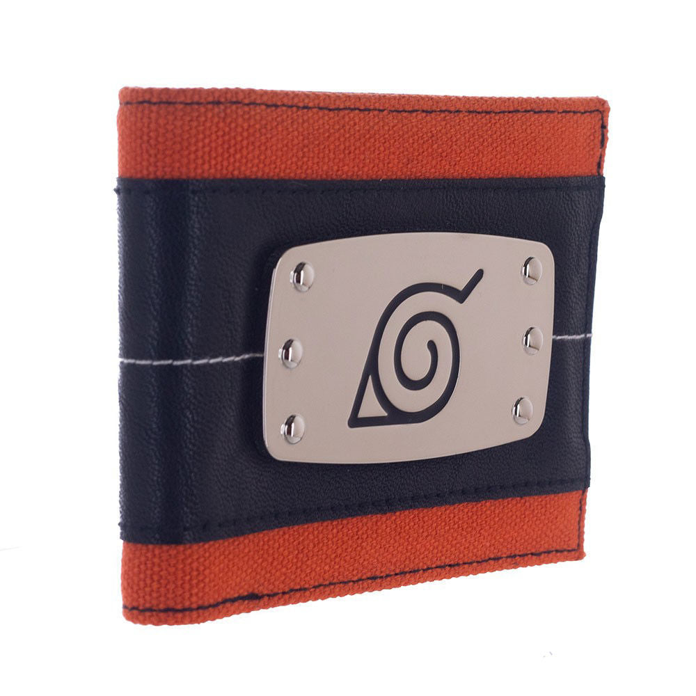 Naruto Shippuden - Hidden Leaf Metal Badge Bi-Fold Wallet image count 1