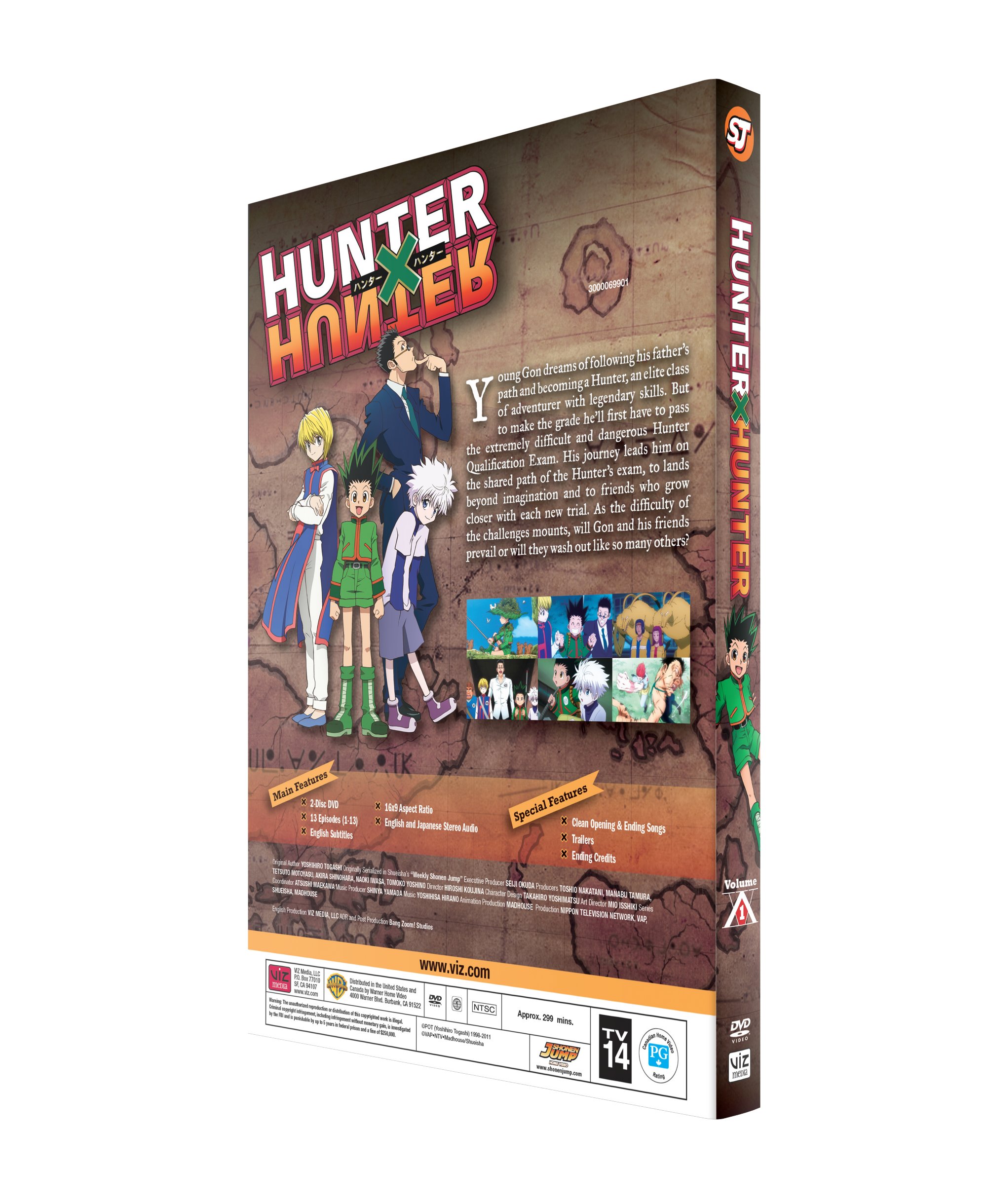 Hunter X Hunter: Volume 1 (Episodes 1-13) (DVD, Viz Media, Shonen