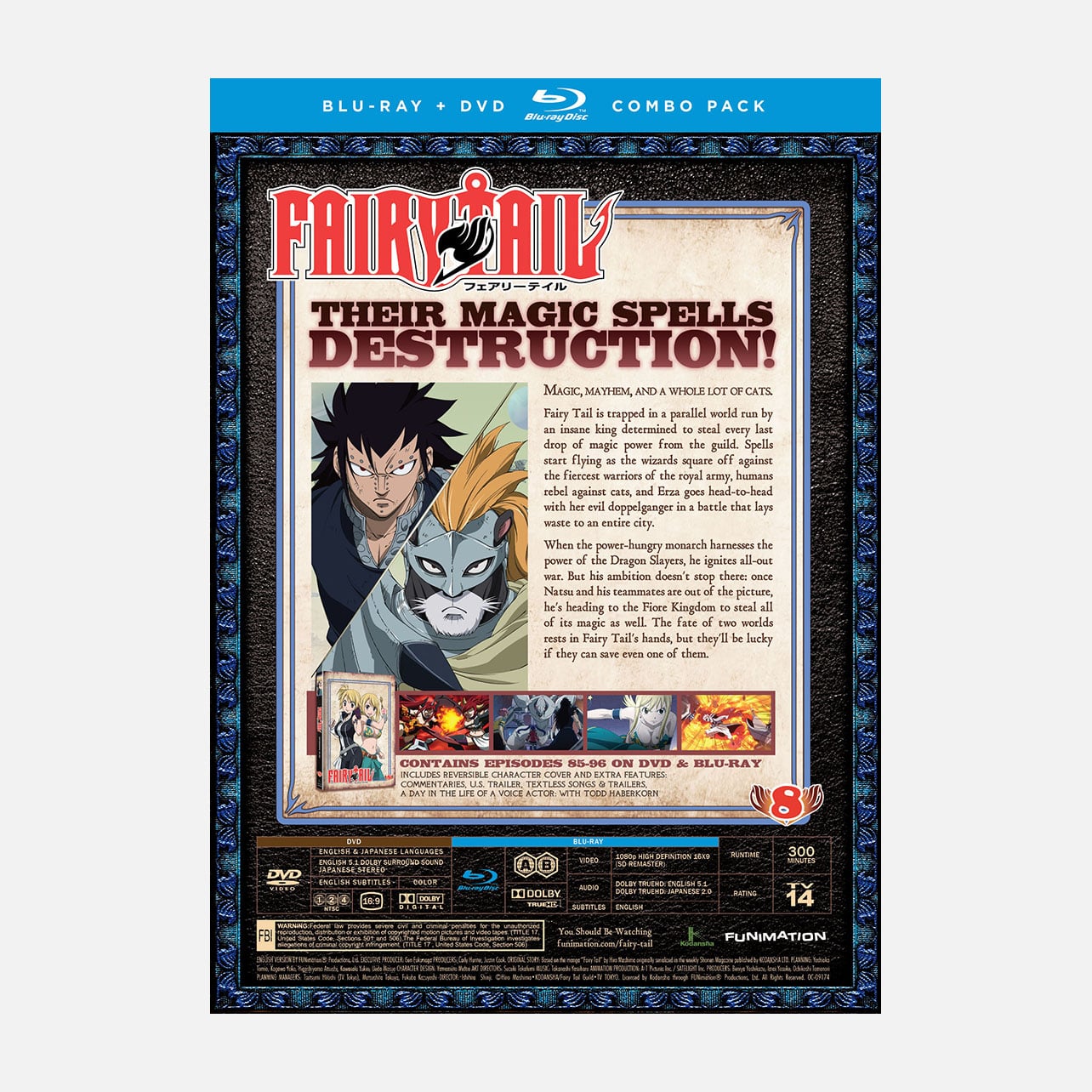 Fairy Tail - Part 8 - Blu-ray + DVD | Crunchyroll store