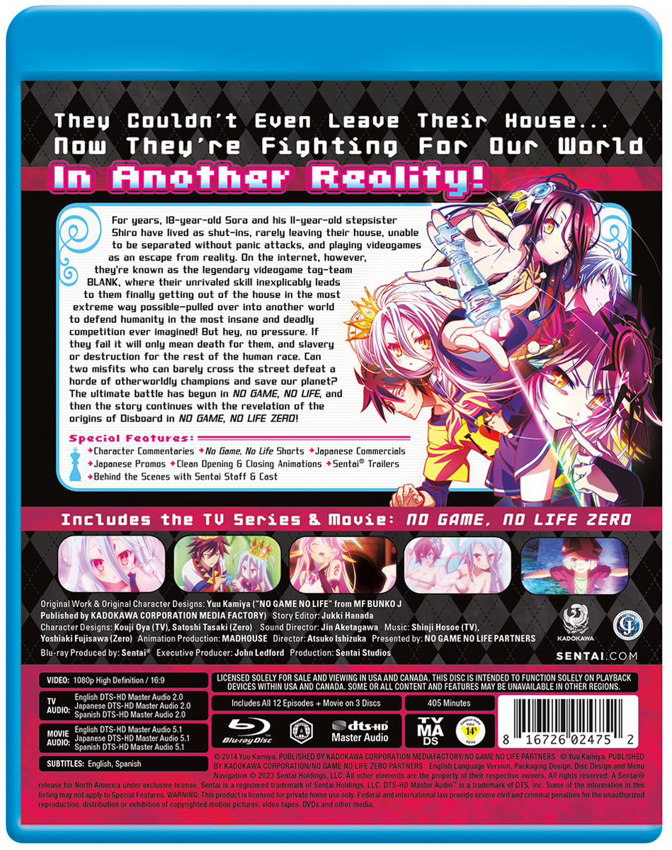 No Game No Life Complete Collection Blu-ray