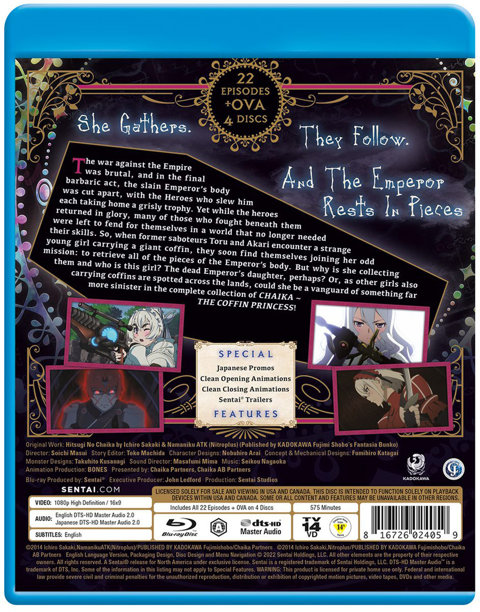 Chaika The Coffin Princess Complete Series Blu-ray