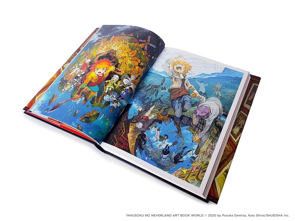 The Promised Neverland Art Book Illustrations Collection Anime Manga Japan  USED