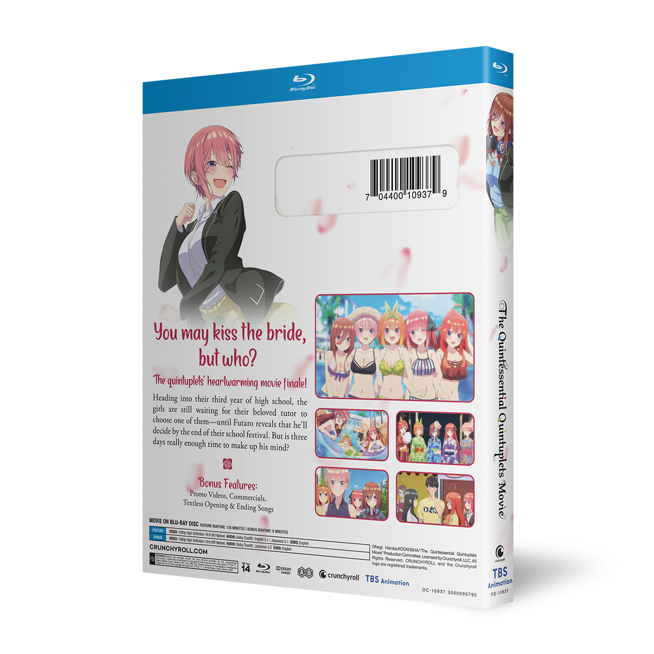 The Quintessential Quintuplets Movie Limited Editon Blu-ray Manga