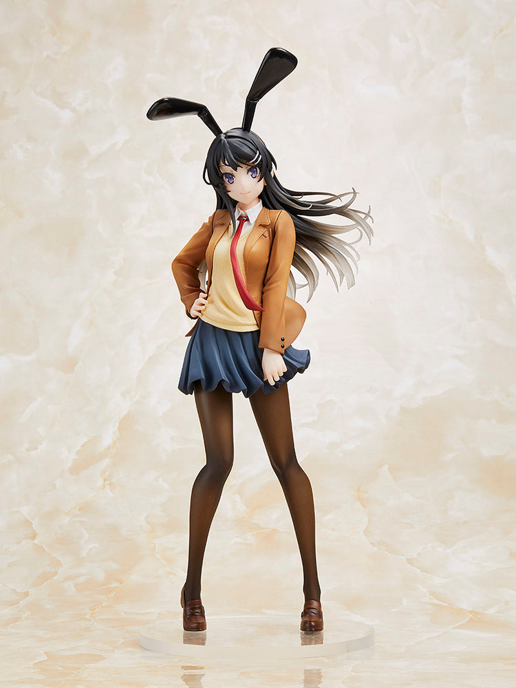 Rascal Does Not Dream of Bunny Girl Senpai - Mai Sakurajima Coreful Prize Figure (School Uniform/Bunny Ver.) image count 0