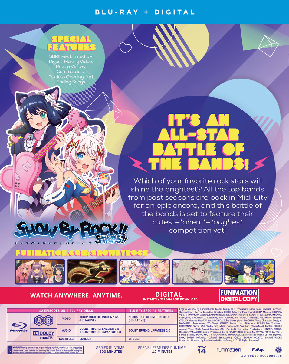 Funimation - Your faves are back for an all-star battle of the bands! 🎸 Show  By Rock!! Stars!! launches entirely in English dub TOMORROW. Find out more
