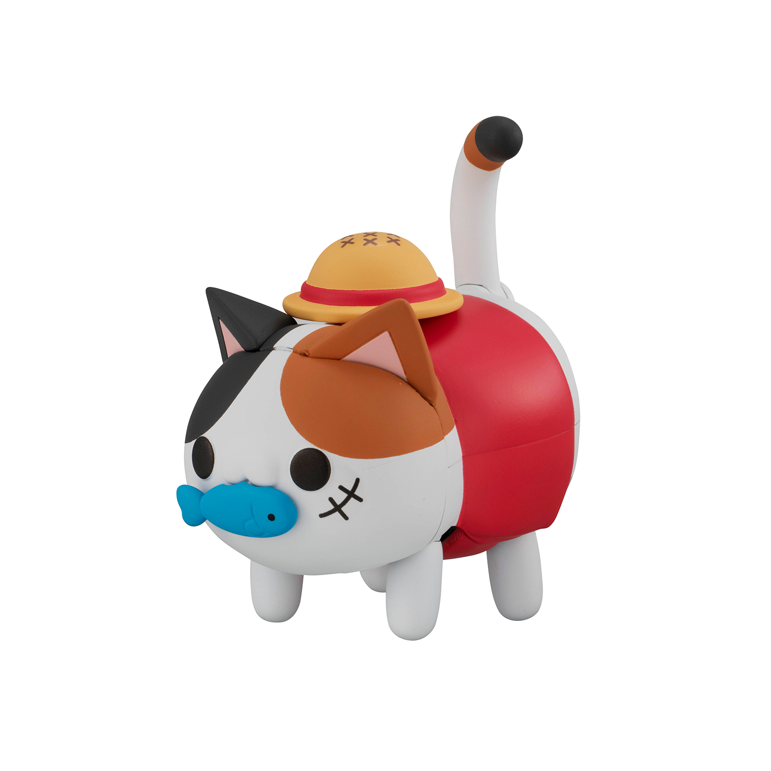 One Piece - Monkey D. Luffy Tokotoko Nyanpiecenyan! Mega Cat Project Figure- Free U.s. Shipping 15 Day