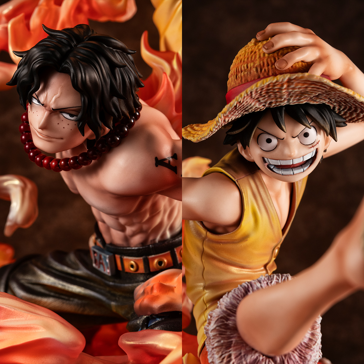 One Piece - Luffy & Ace Portrait.Of.Pirates NEO-MAXIMUM Figure Set (Bond Between Brothers 20th LIMITED Ver.) image count 9