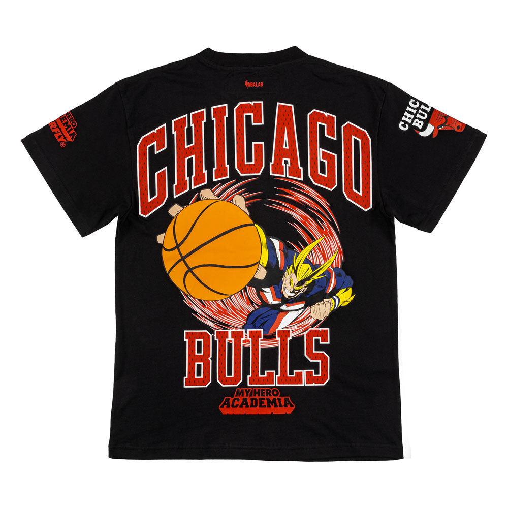 My Hero Academia – My Hero Academia x NBA Chicago Bulls x Hyperfly All Might SS T-shirt image count 1