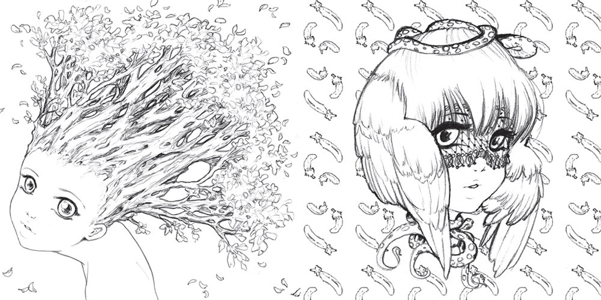 Pop Manga A Surreal Journey Through a Cute Curious Bizarre and Beautiful World Coloring Book image count 4