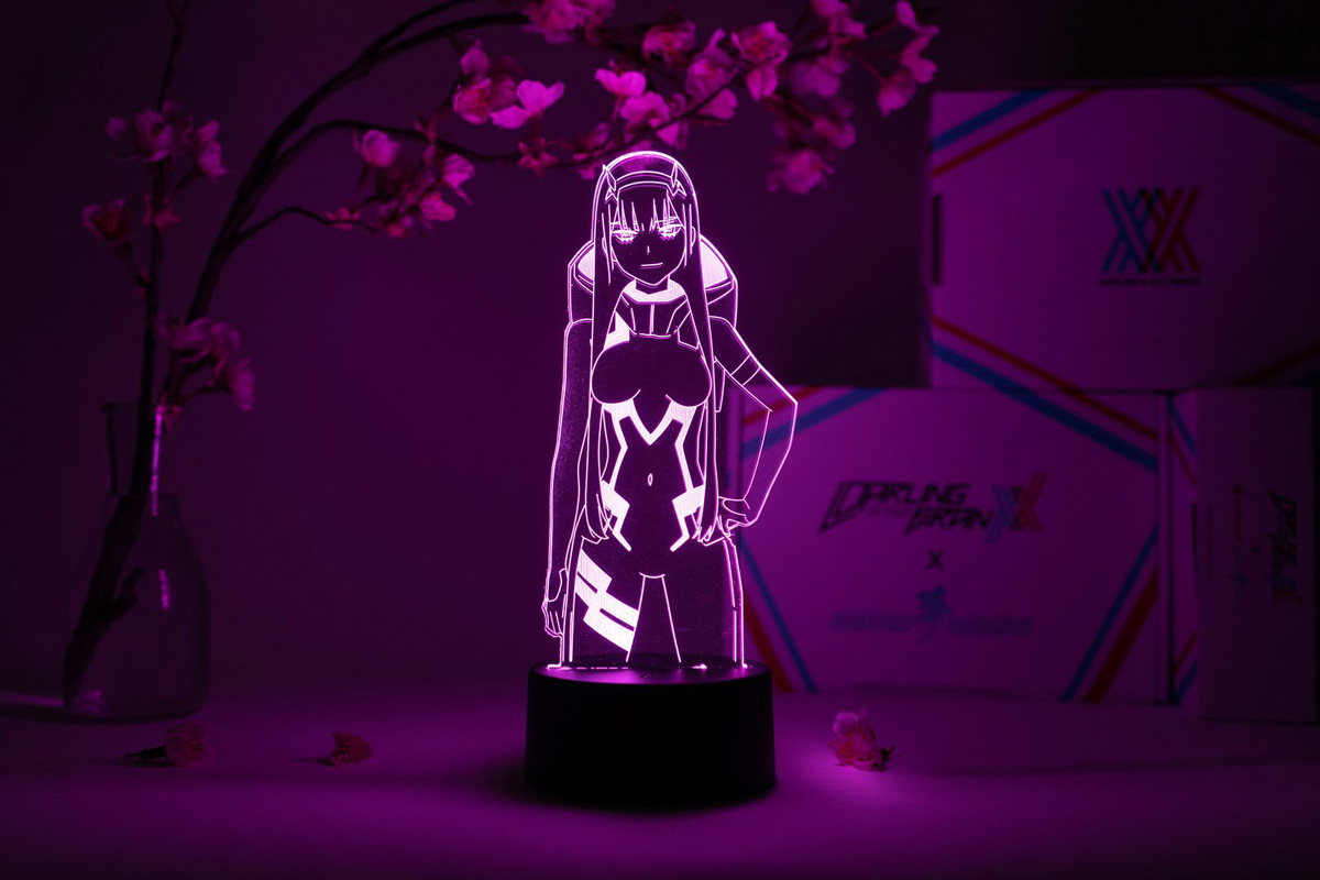Darling In The Franxx Anime Figure Zero Two 02 Hiro S Rgb Night Lights Gift  For Friend Bedroom Manga Table Decoration,16 Colors, With Remote