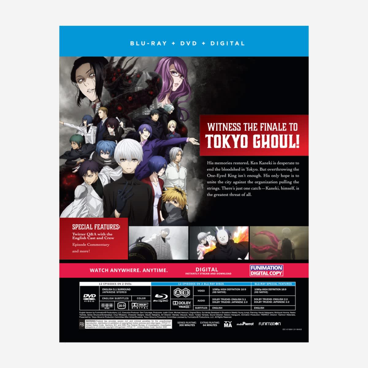 Tokyo Ghoul – Season 2 Collector's Edition Blu-ray Details