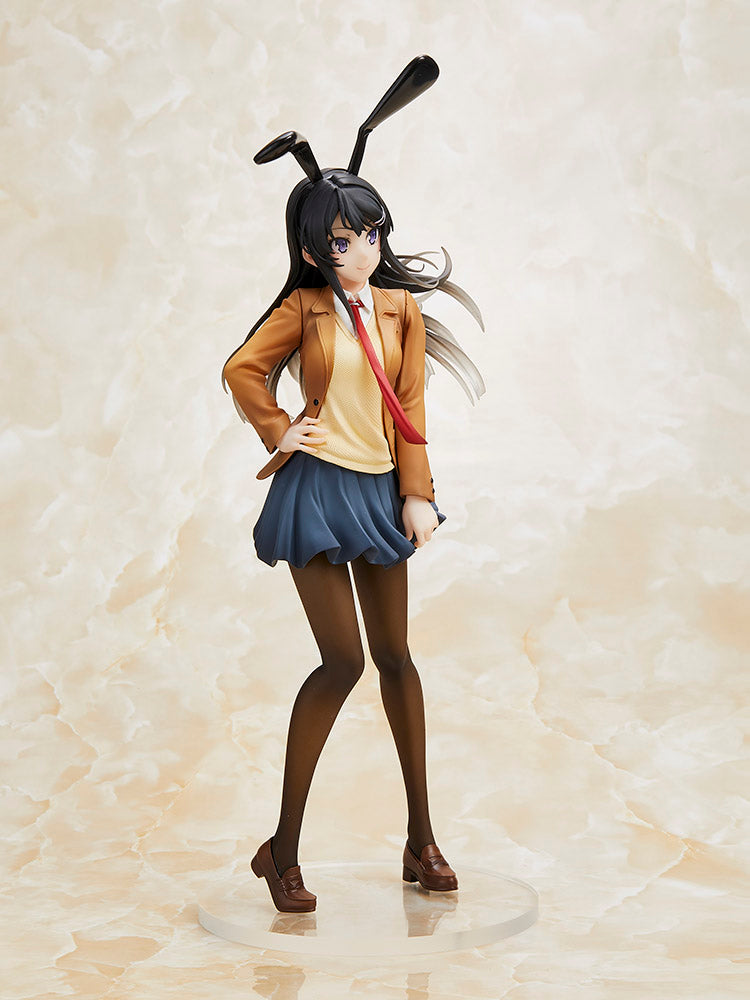 Rascal Does Not Dream of Bunny Girl Senpai - Mai Sakurajima Coreful Prize Figure (School Uniform/Bunny Ver.) image count 5