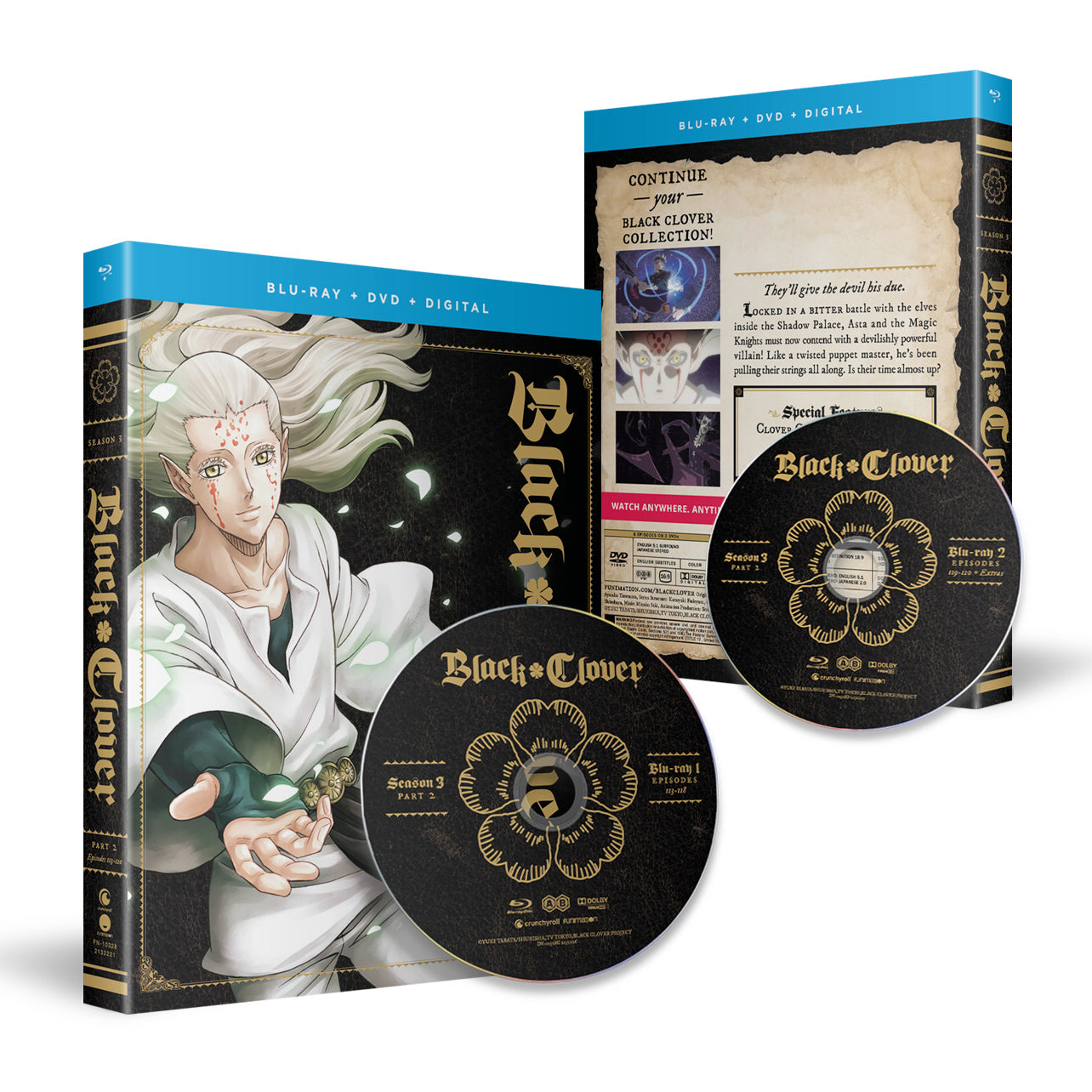 Black Clover Season 3 Part 2 Bluray + DVD Crunchyroll store