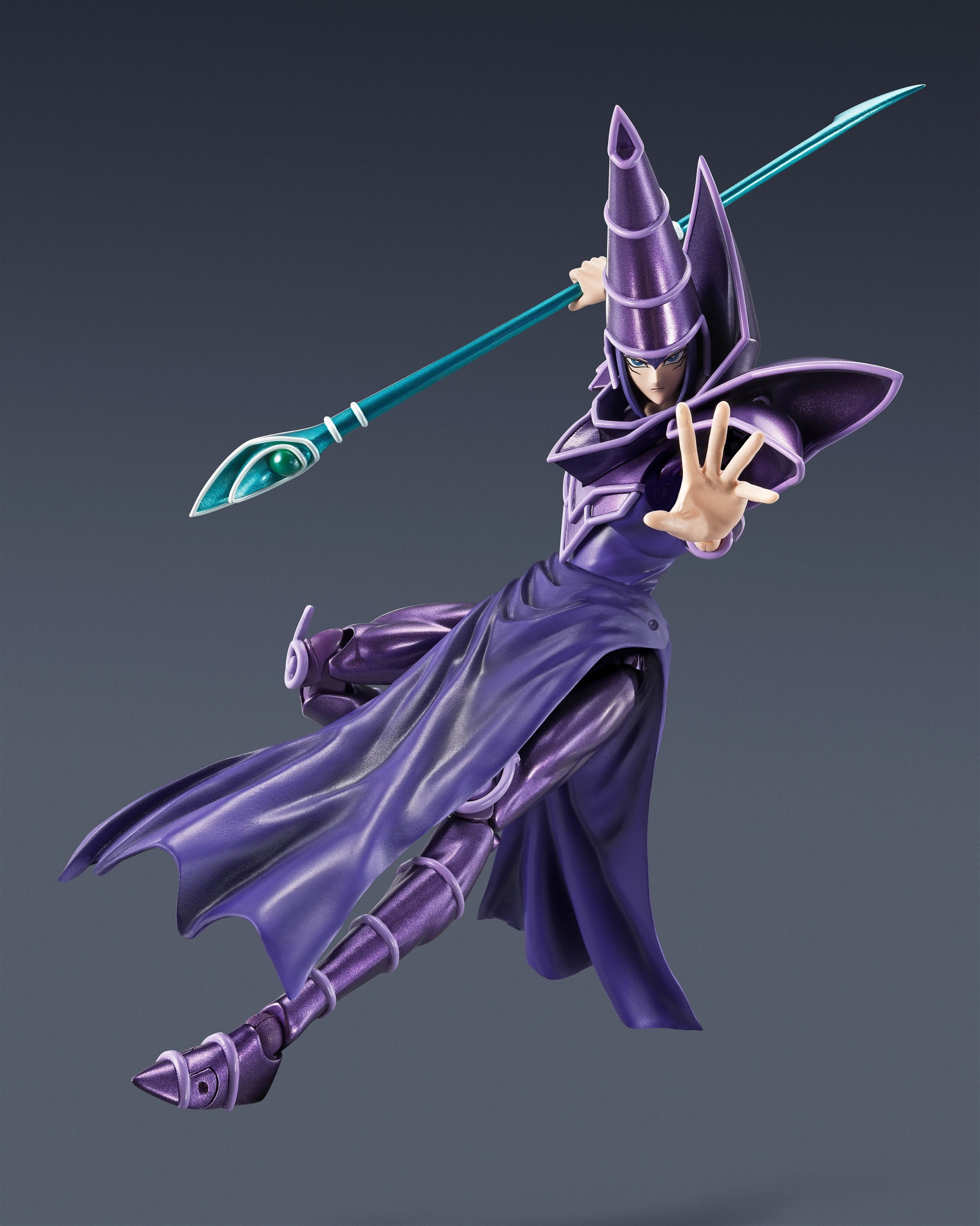 Yu-gi-oh! - Dark Magician S.h.monsterarts Figure- Free U.s. Shipping 15 Day