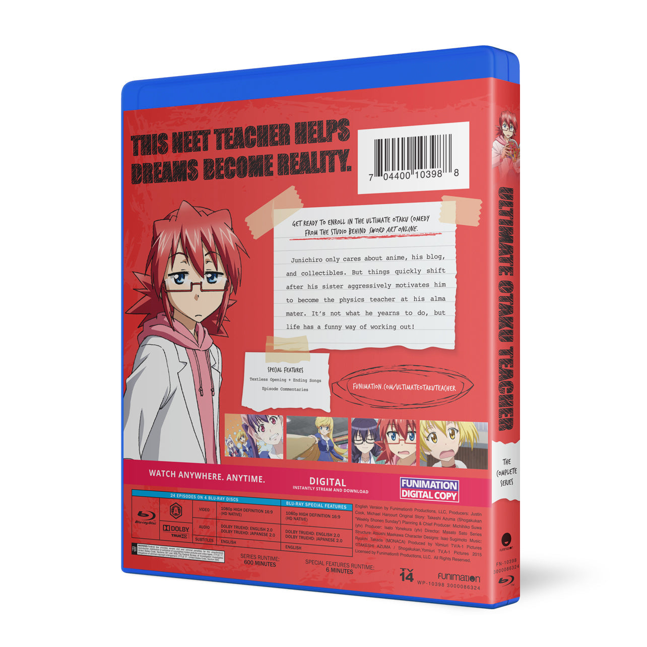 Ultimate Otaku Teacher The Complete Series Essentials Blu Ray