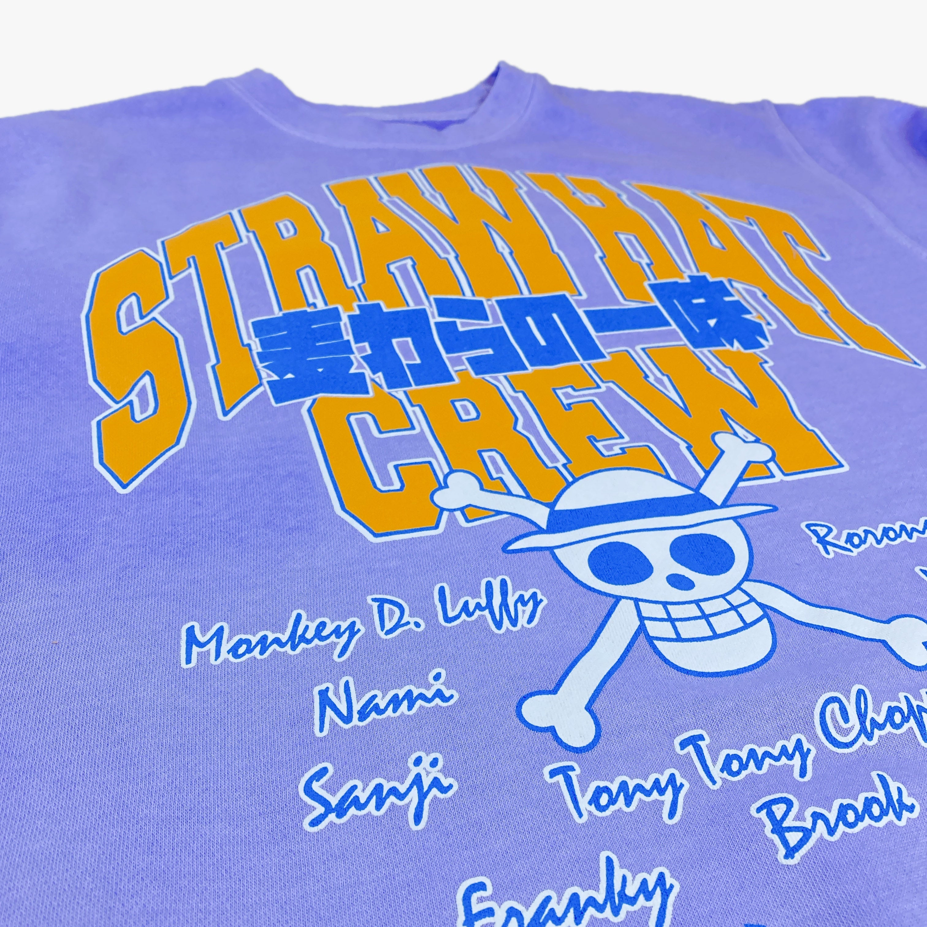 One Piece - Staw Hat Crew Names Purple Crew Sweatshirt - Crunchyroll Exclusive! image count 1