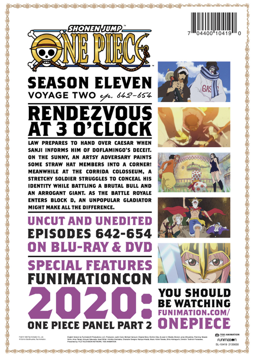 Episode List and DVD Releases/Season 2, One Piece Wiki