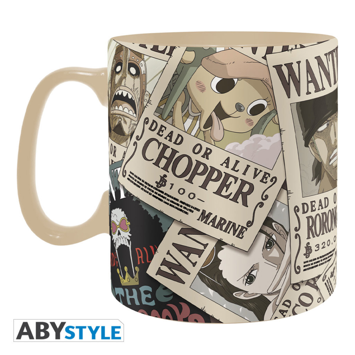 One Piece Luffy Wanted Poster 16oz Travel Mug 