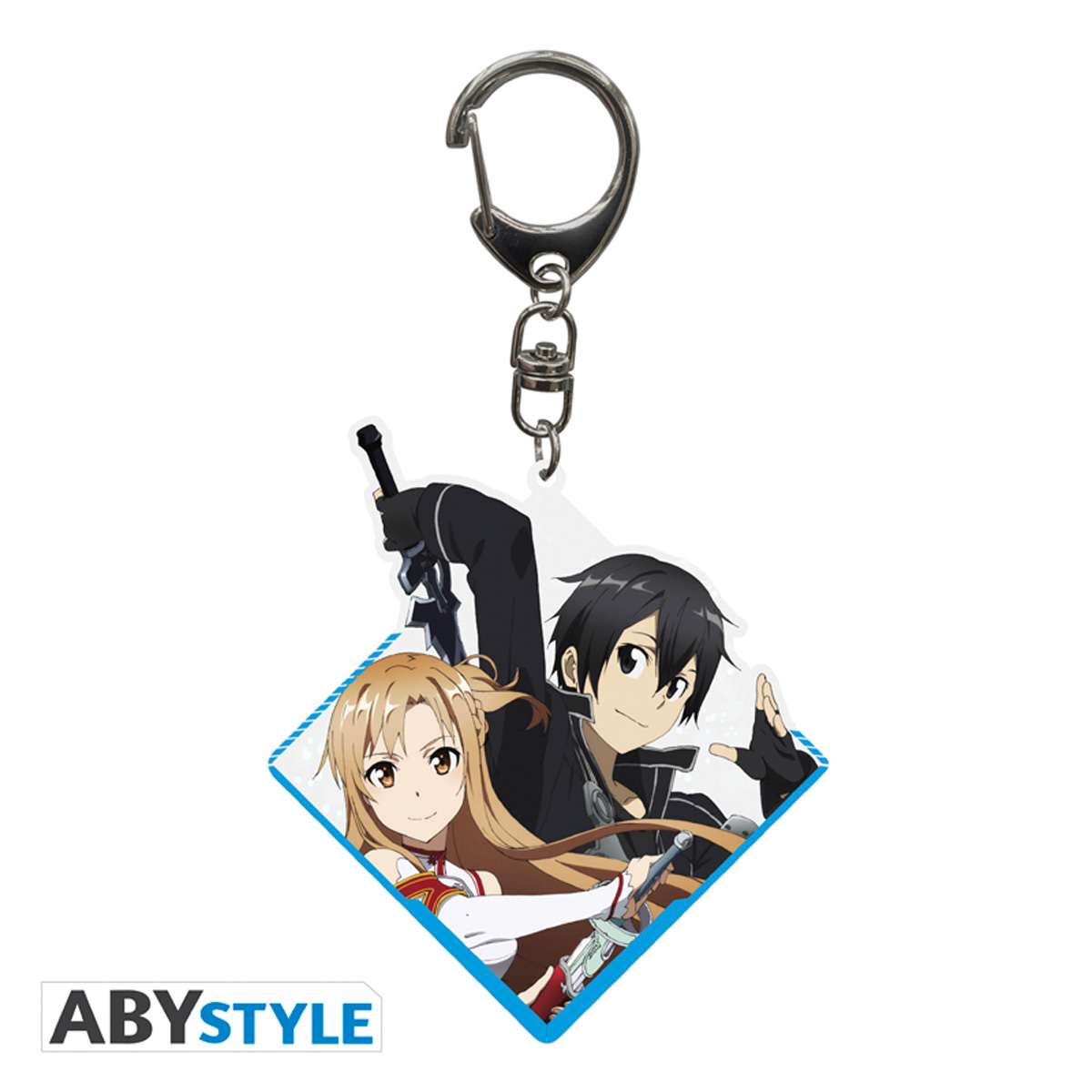 Kirito and Asuna Sword Art Online Acrylic Keychain image count 0