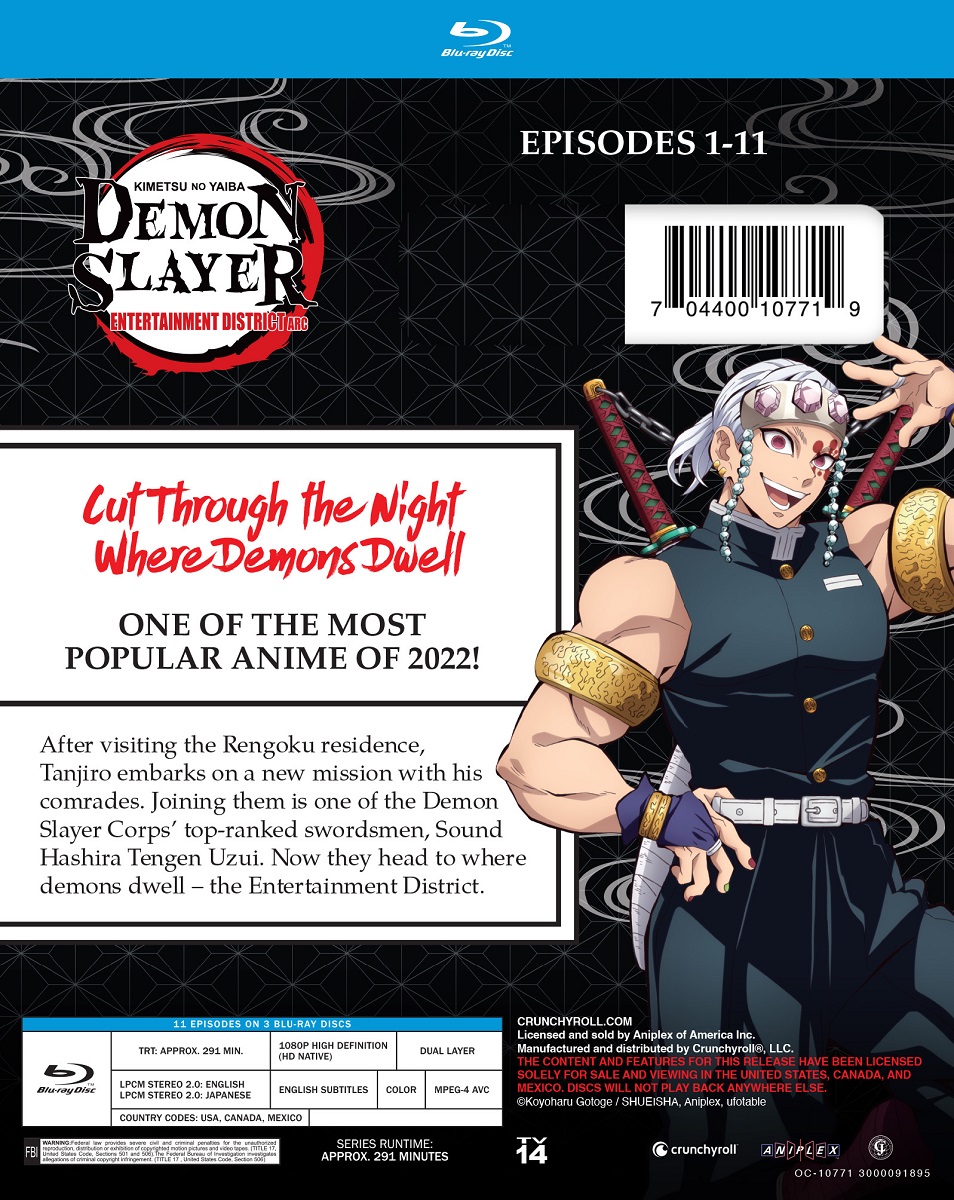 Demon Slayer: Kimetsu No Yaiba Season 3 Swordsmith Village Arc DVD [Free  Gift]