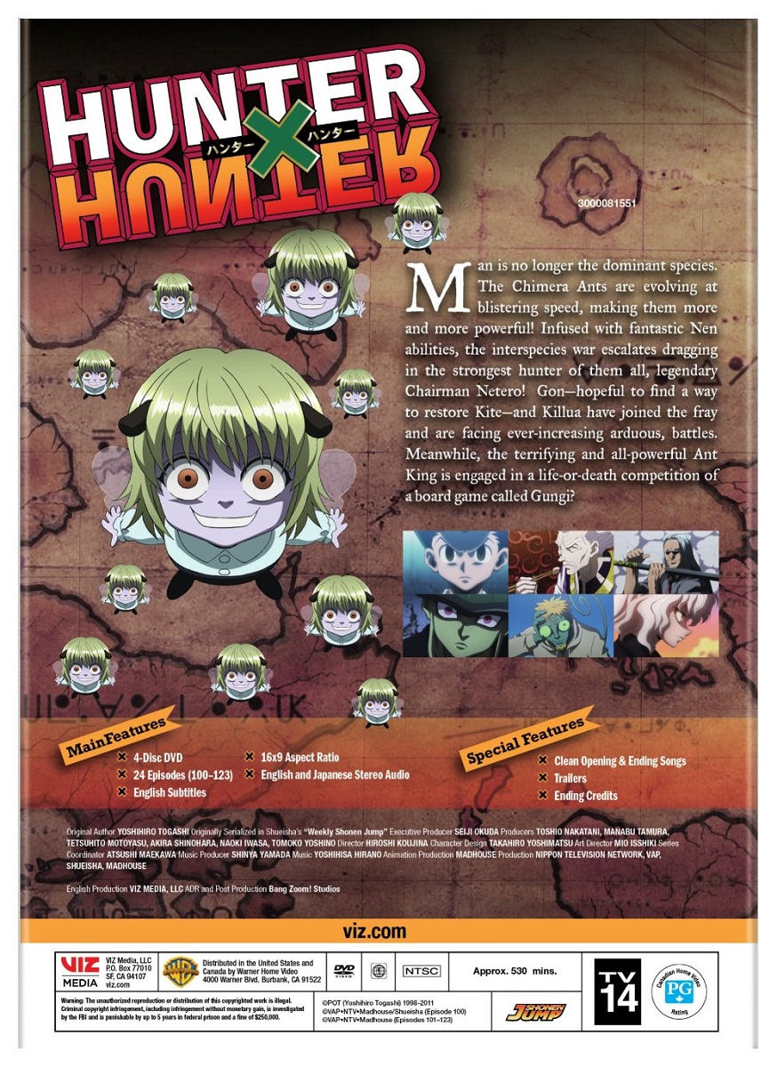 Hunter X Hunter cazadores de Treasures First Season - DVD Region 2