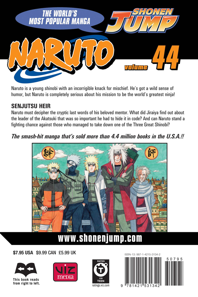 Naruto Manga Volume 44 | Crunchyroll Store