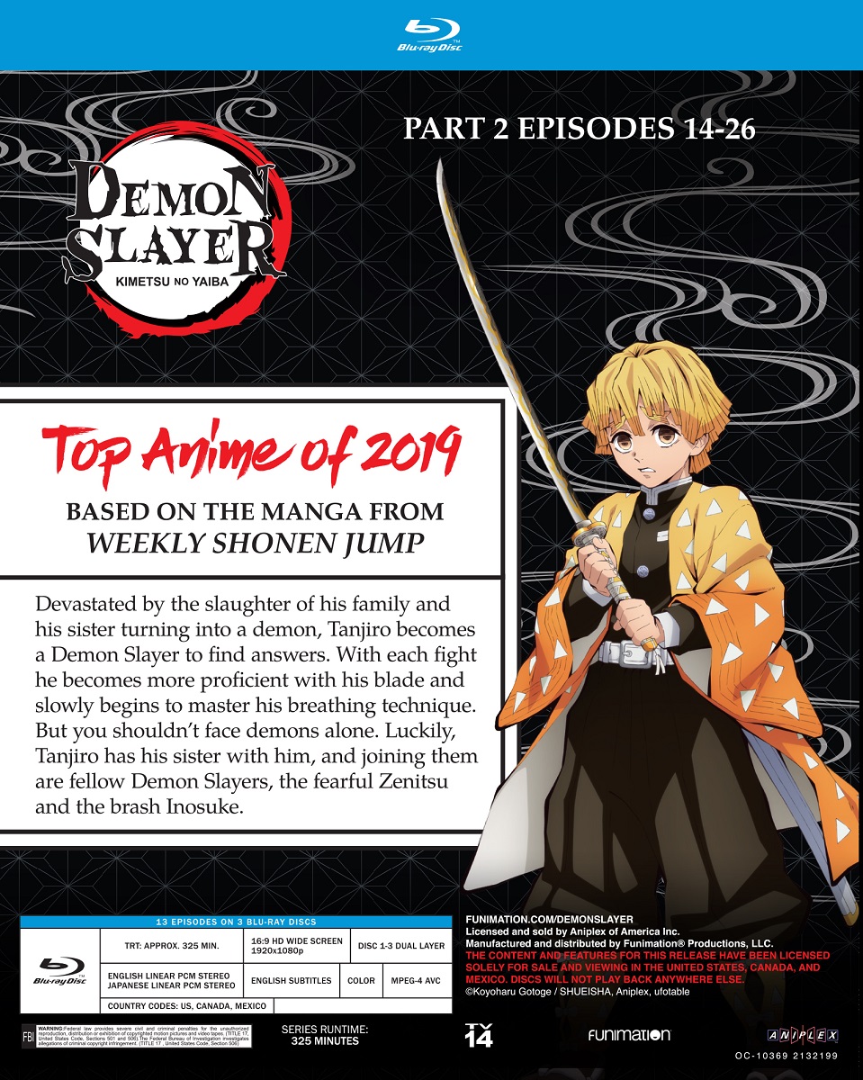 Japanese Drama Demon Slayer Season 3 Bluray Free Region Discs 2 English Subs
