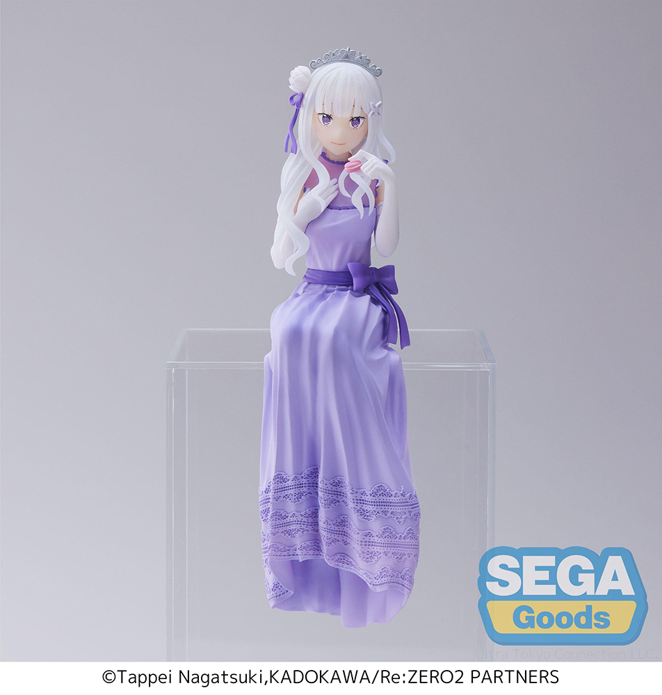 Emilia Dressed-Up Party Perching Ver Re:ZERO Lost in Memories PM Prize Figure image count 0