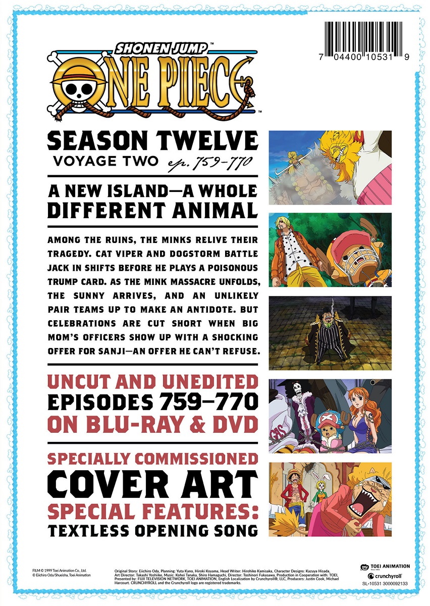 One Piece Season 12 Part 2 Blu-ray/DVD image count 1