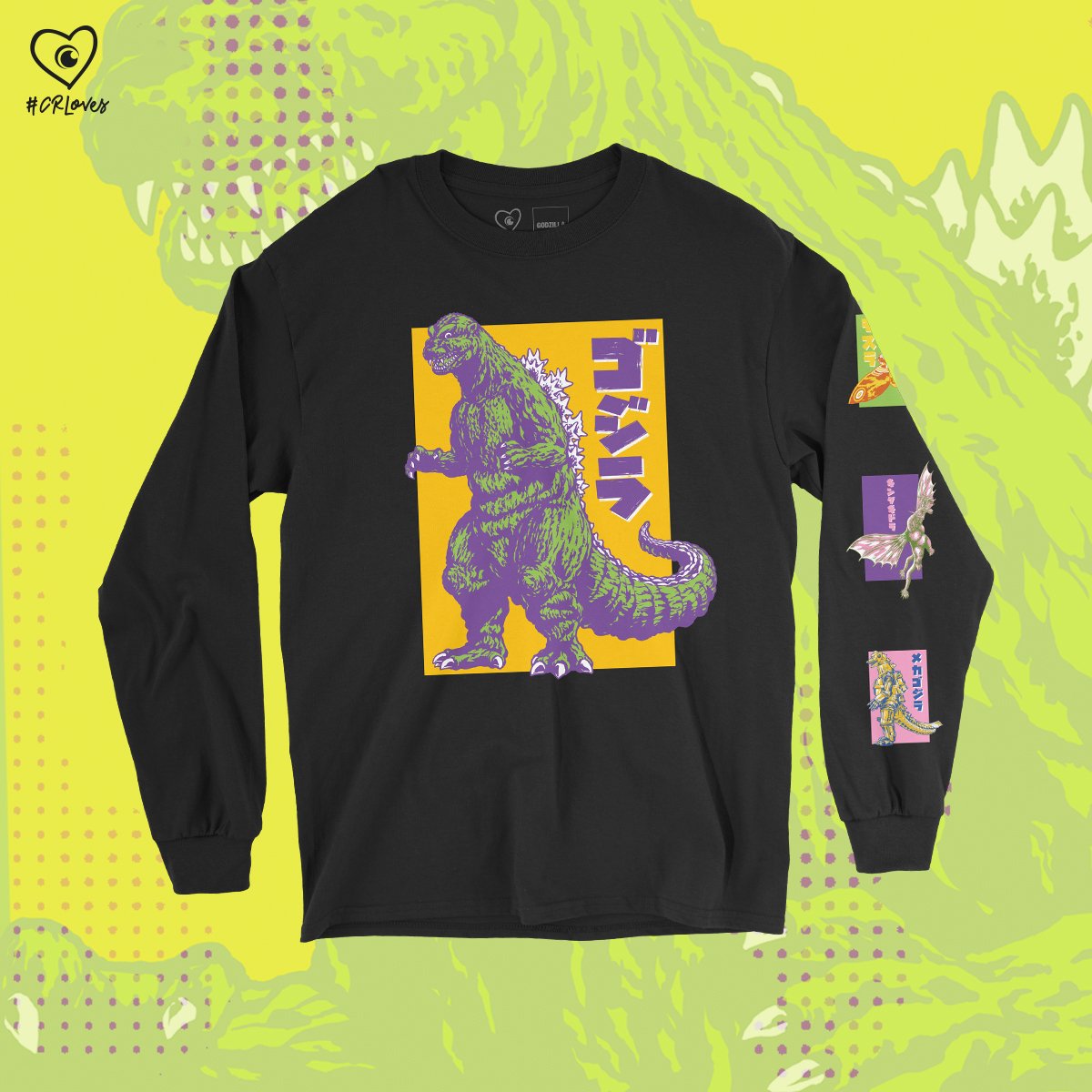 CR Loves GODZILLA and Enemies Long Sleeve image count 0