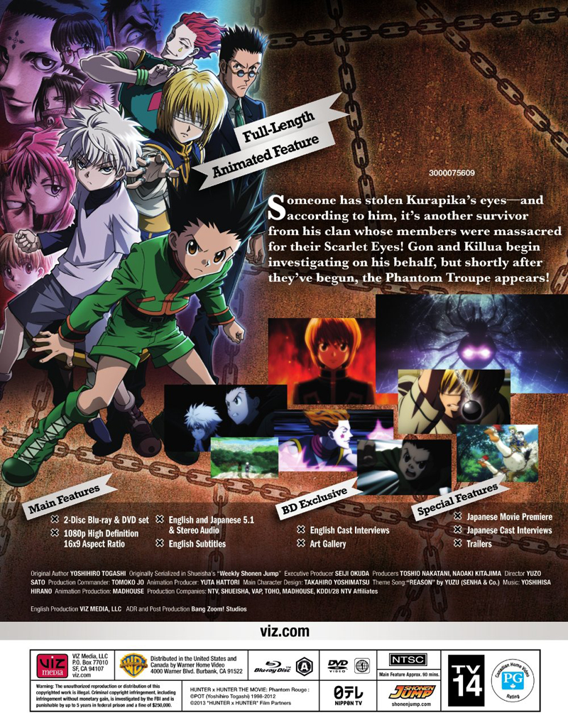 Review: Hunter X Hunter Part 1 (Eps 1-26) (Blu-Ray) - Anime Inferno