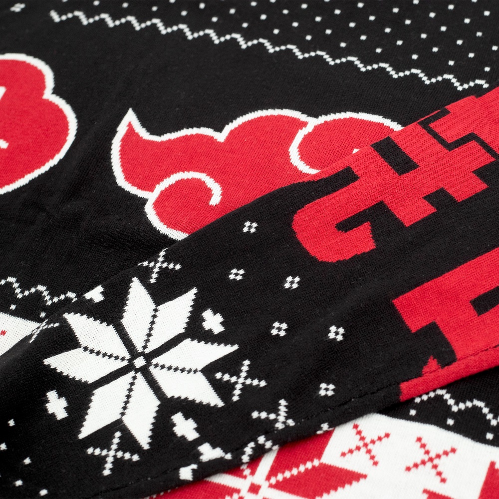 Naruto Shippuden - Akatsuki Fair Isle Holiday Sweater - Crunchyroll Exclusive! image count 3