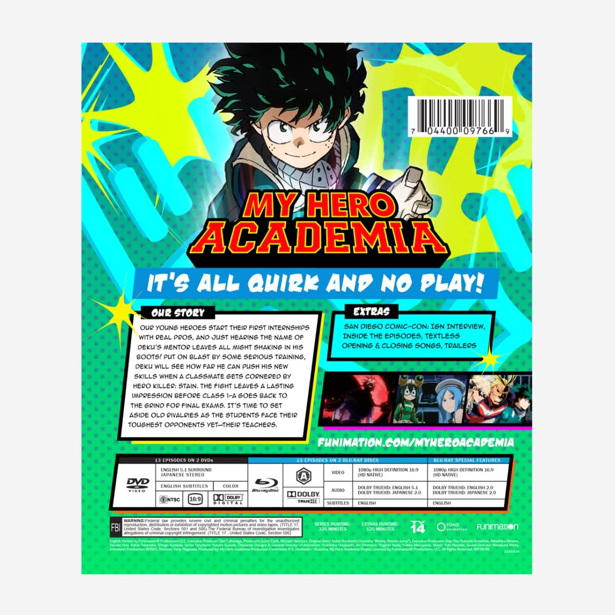 My Hero Academia: Season 5 Part 2 (MY VILLAIN ACADEMIA) (Blu-ray BOX SET)  ANIME 704400106538