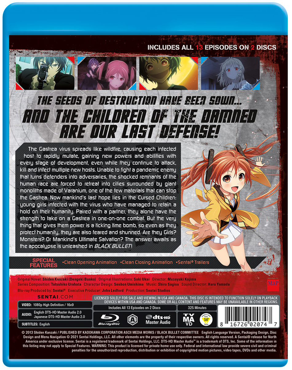 Dvd Anime Black Bullet Completo