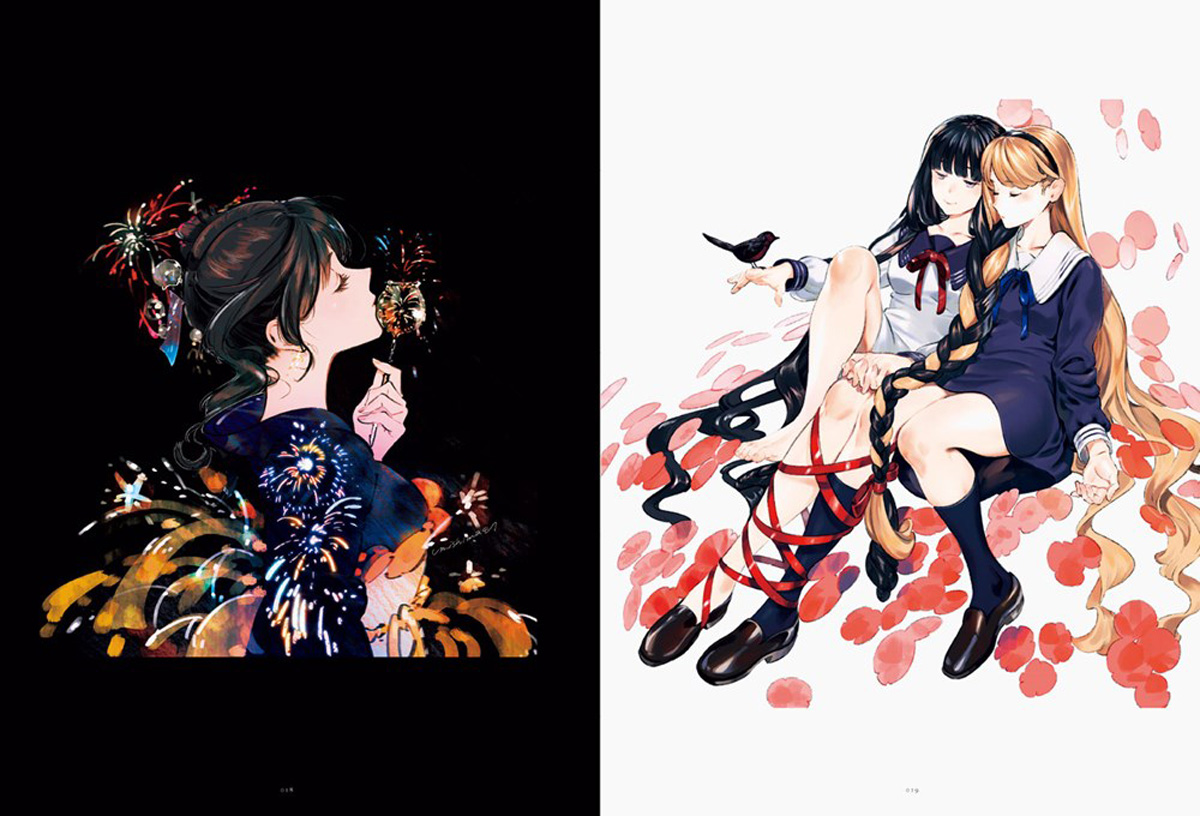 A Bouquet of a Thousand Flowers Art of Senbon Umishima Artbook