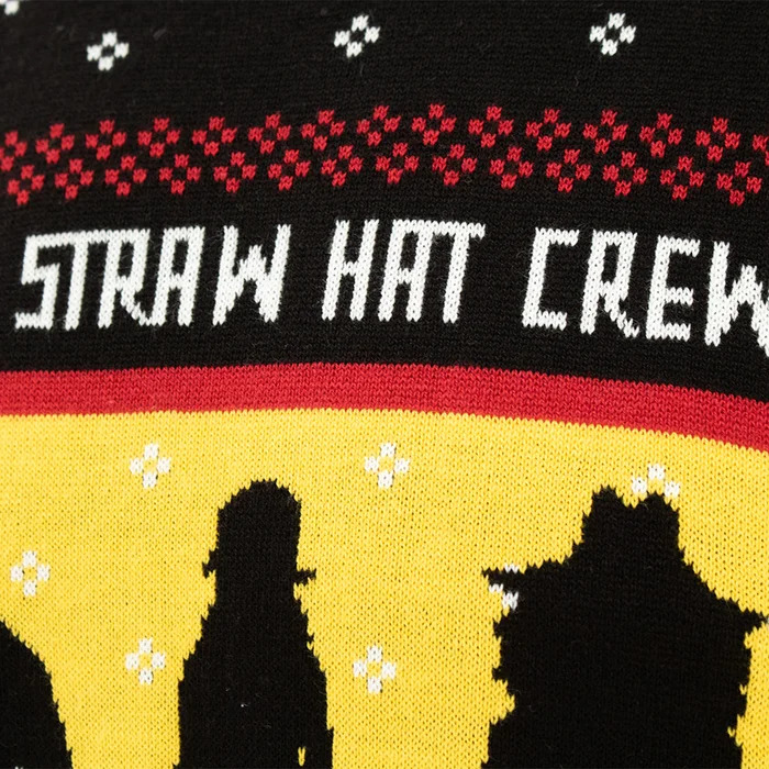 One Piece - Straw Hat Crew Silhouette Holiday Sweater image count 2