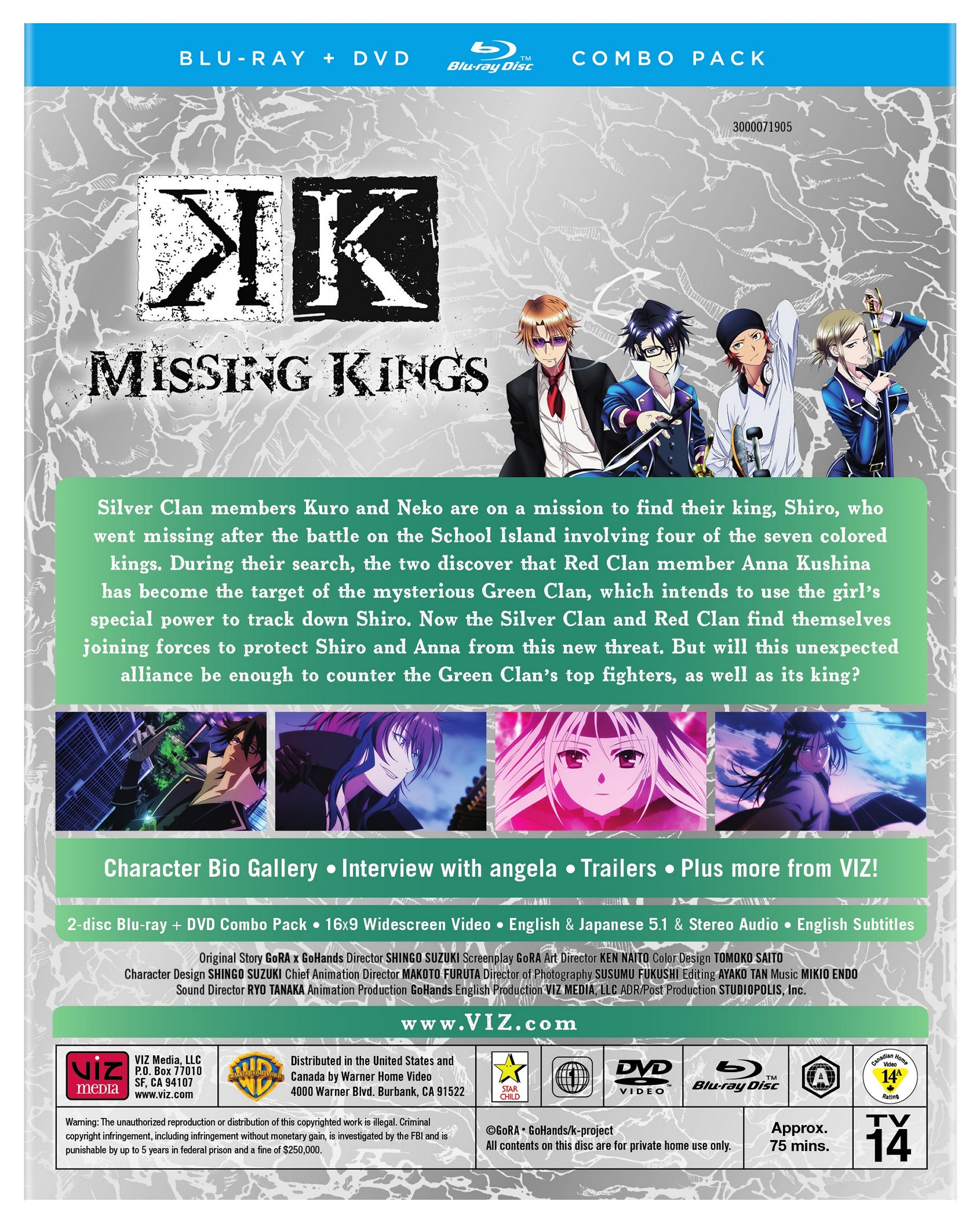 K Missing Kings Blu-ray/DVD | Crunchyroll Store