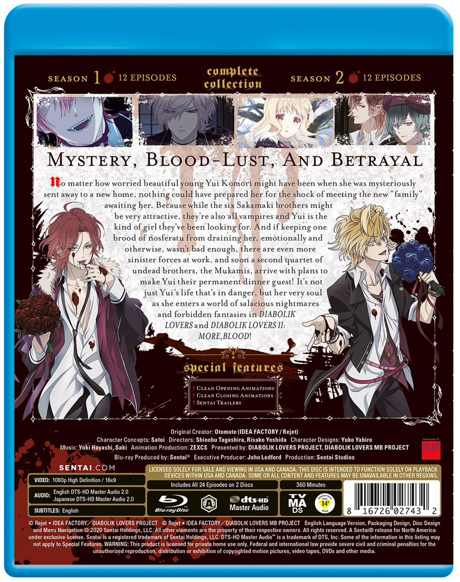 Diabolik Lovers Complete Collection Blu-ray | Crunchyroll Store