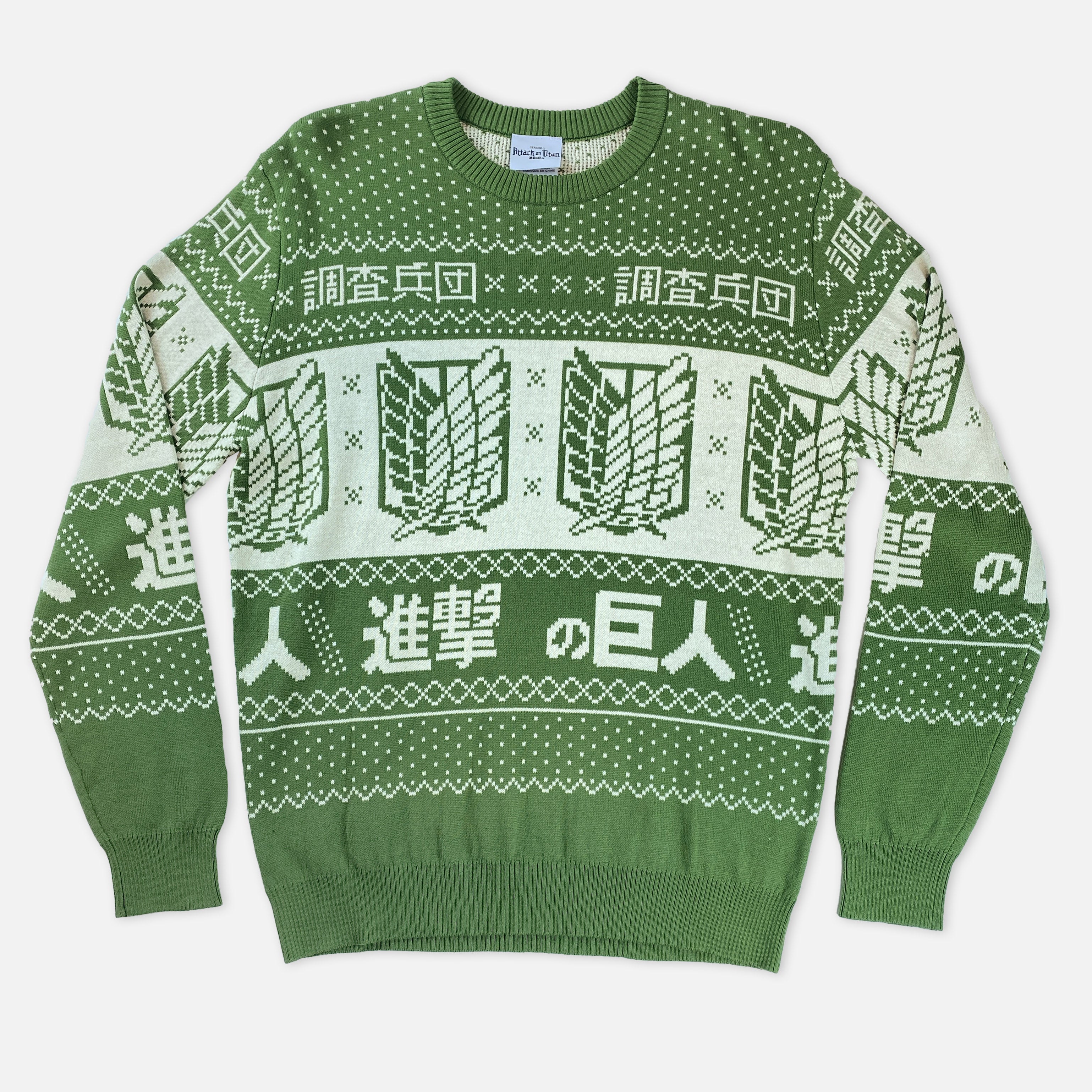 Attack on Titan - Scout Regiment Holiday Sweater - Crunchyroll Exclusive! image count 0