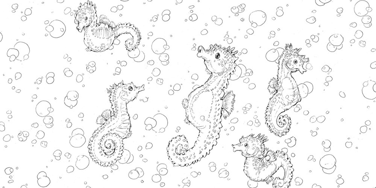 Pop Manga Mermaids and Other Sea Creatures A Coloring Book image count 3