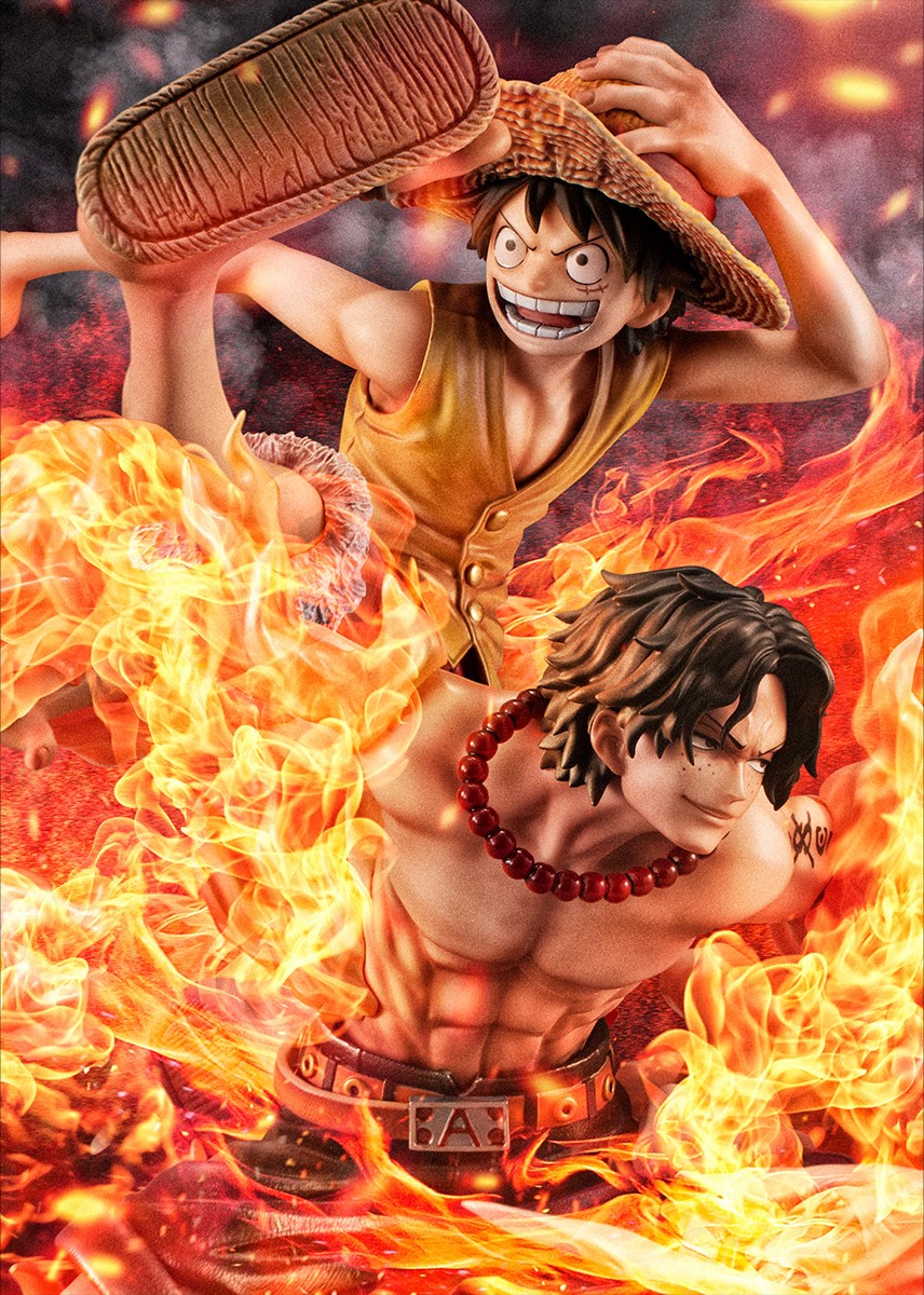 One Piece - Luffy & Ace Portrait.Of.Pirates NEO-MAXIMUM Figure Set (Bond Between Brothers 20th LIMITED Ver.) image count 14