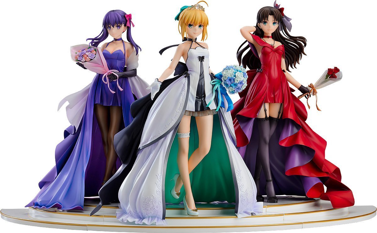 Fate/Stay Night - Saber, Rin Tohsaka, and Sakura Matou  1/7-Scale Figures in Premium Box (15th Celebration Dress Ver.) image count 6